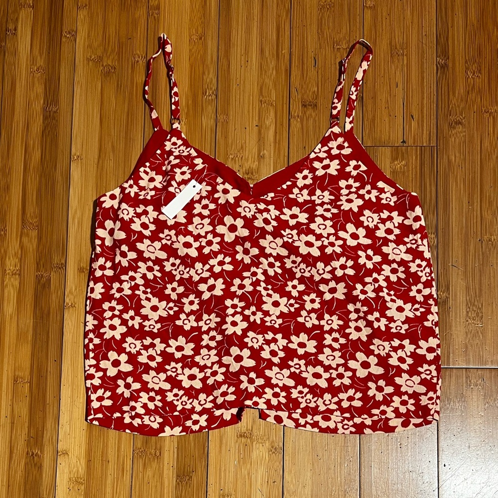 NWT Madewell Button Down Cami in Full Bloom Size 4 - Picture 11 of 13